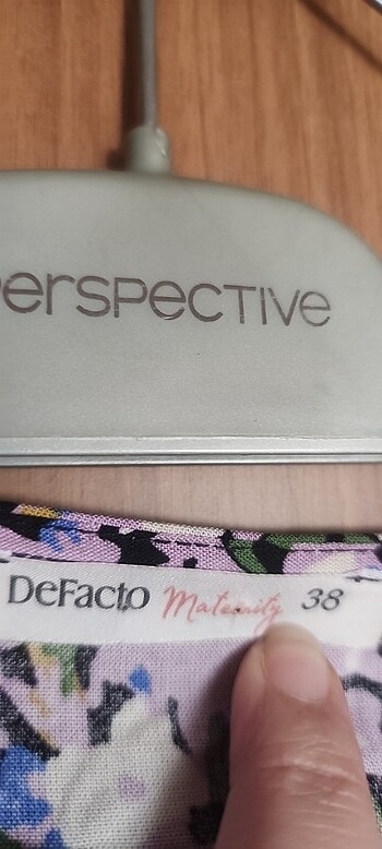 Mor çiçekli elbise hamile giyim - Görsel 10