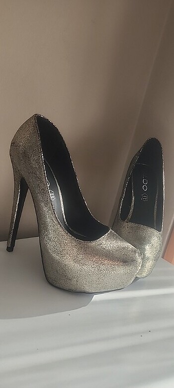 Platform gumus aldo ayakkabı - Görsel 6