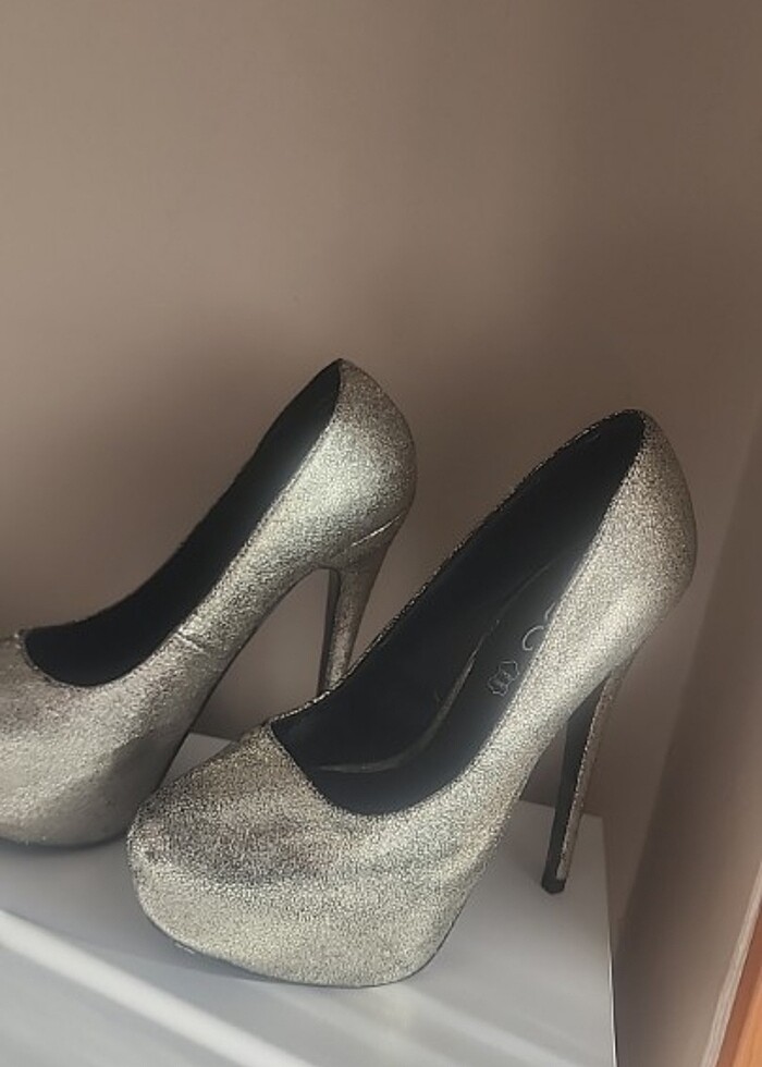 Platform gumus aldo ayakkabı - Görsel 4