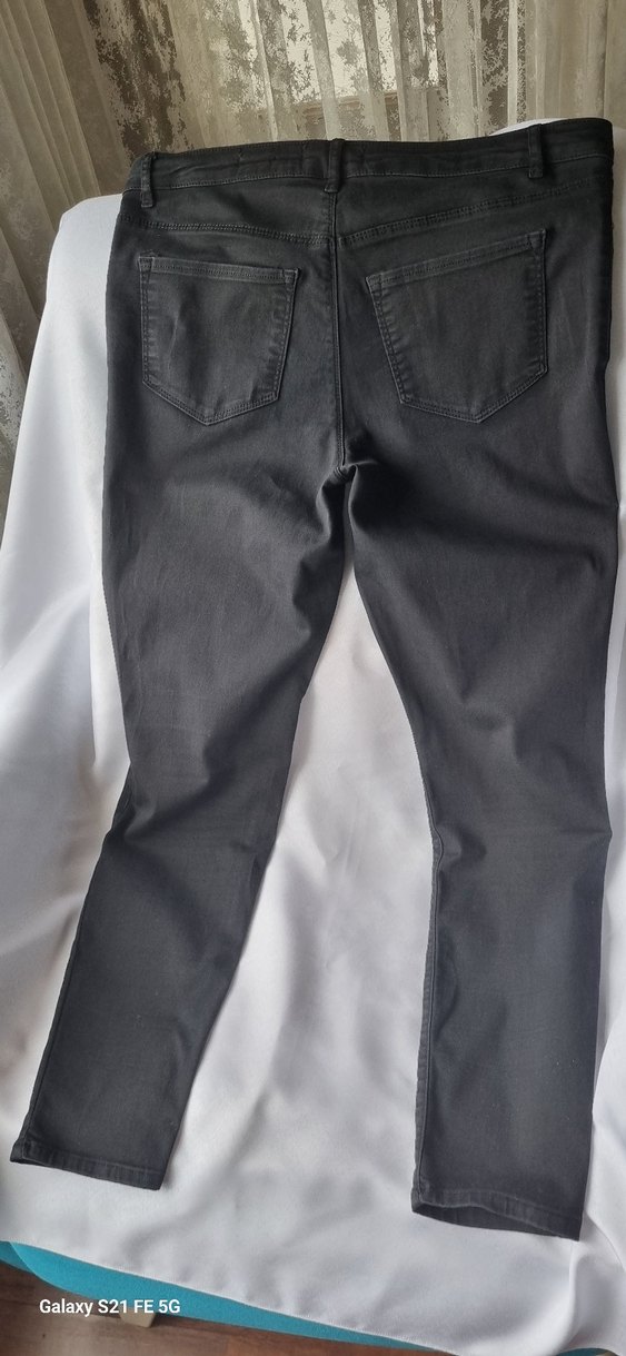 Gri Normal Kesim  Kot Pantolon - Görsel 2