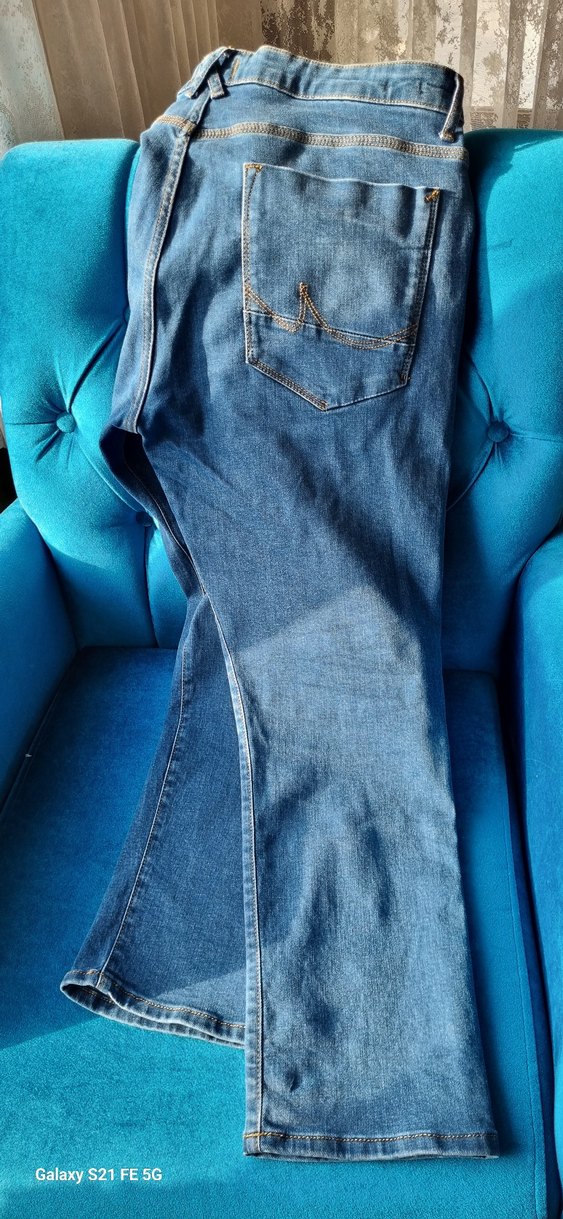 Erkek Mavi Denim Regular Fit Jeans - Görsel 5