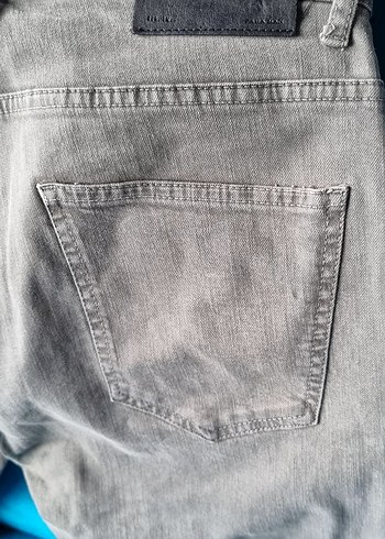 Gri Regular Fit Kot Pantolon - Görsel 2