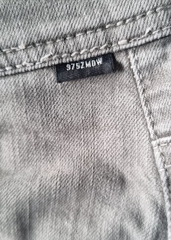 Gri Regular Fit Kot Pantolon - Görsel 4