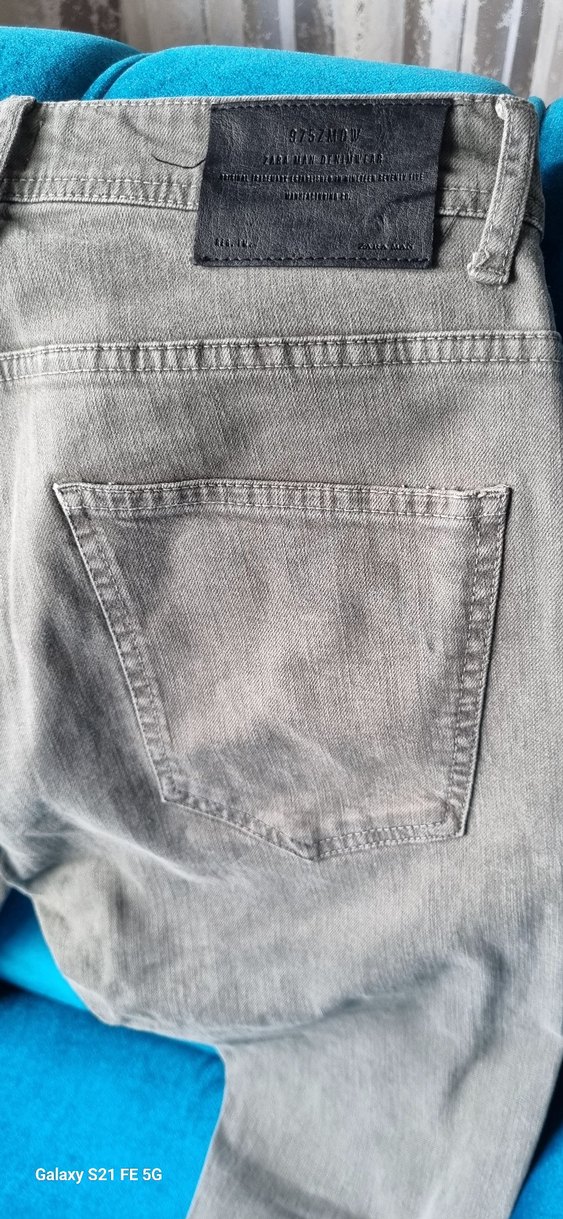 Gri Regular Fit Kot Pantolon - Görsel 2