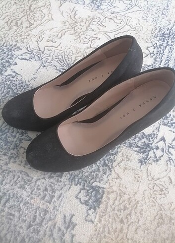 Topuklu süet ayakkabı  - Görsel 2