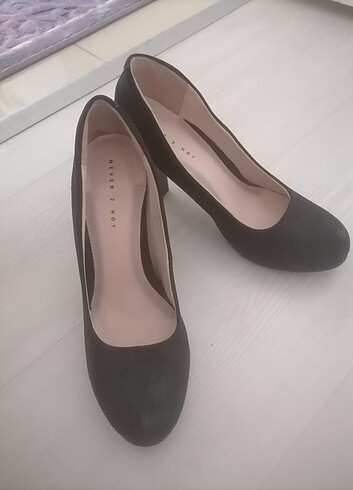 Topuklu süet ayakkabı  - Görsel 5