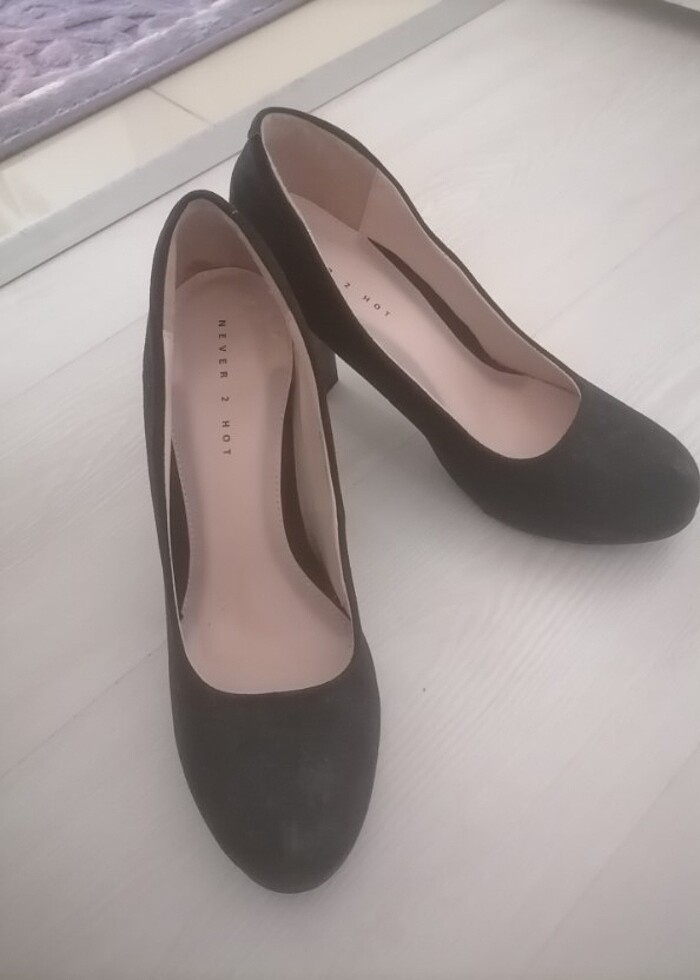 Topuklu süet ayakkabı  - Görsel 5