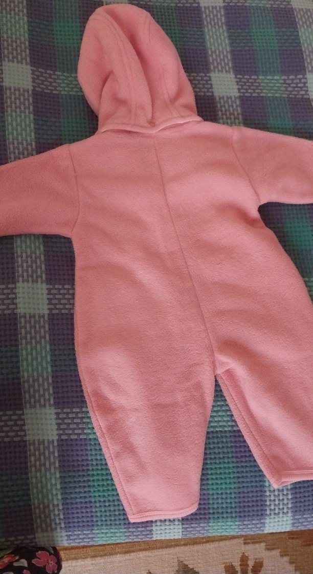 Pembe Örgü Bebek Kız Tulumu - Görsel 3