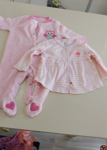 Pembe Bebek Kız Hastane Kıyafeti Düğmeli