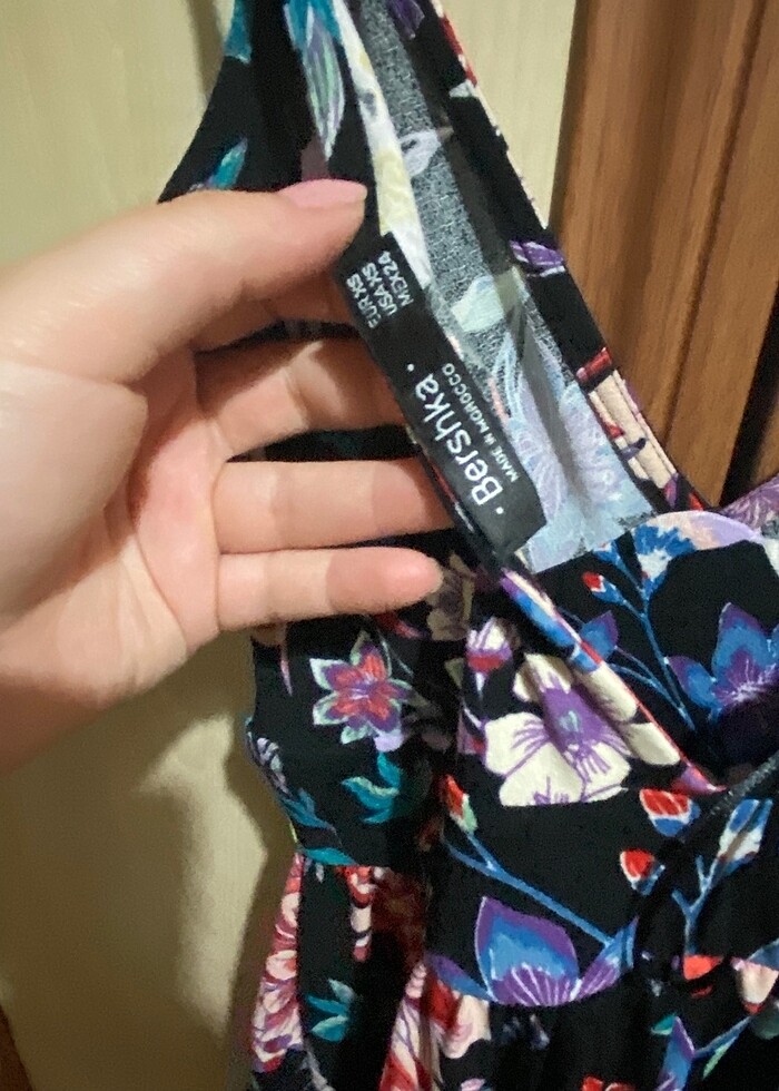 çiçekli yazlık mini tulum - Görsel 3