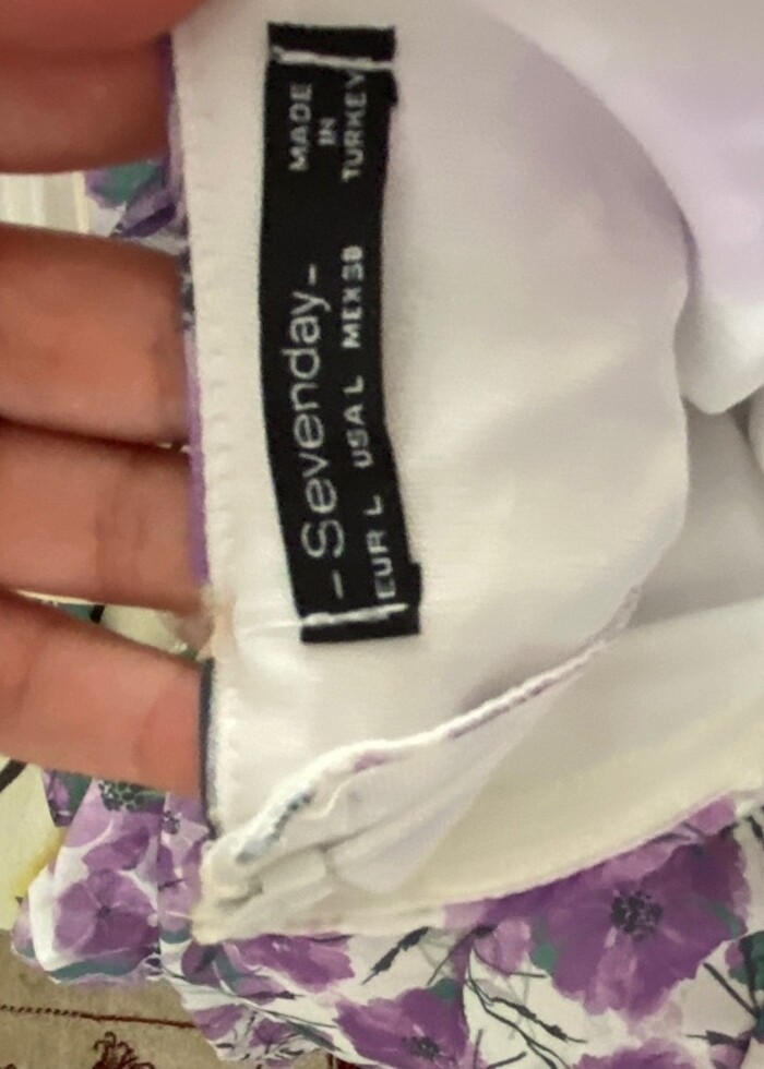 çiçekli tek kol yazlık elbise - Görsel 4