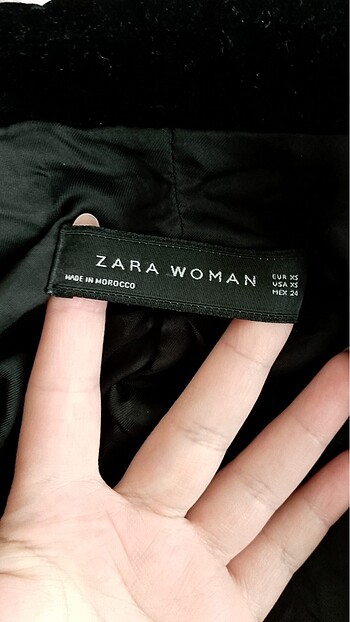 zara kadife siyah blazer ceket
