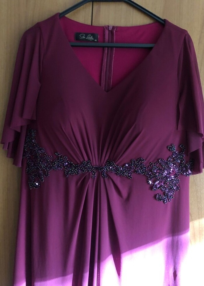 So lady fusya gece elbisesi - Görsel 4