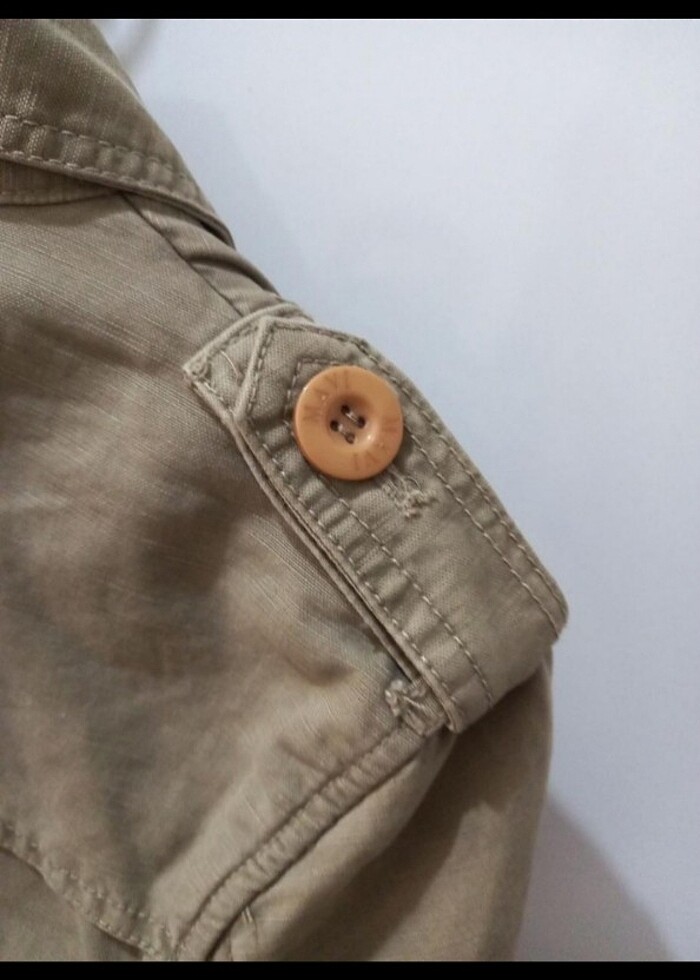 Mavi jeans keten trenckot - Görsel 3