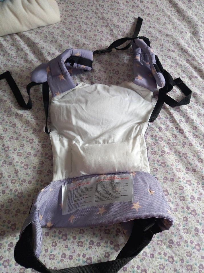 Mamadus Gri Yıldız Desenli Bebek Taşıyıcı - Görsel 4