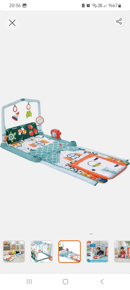 Fisher-Price 3'ü 1 Arada Oyun Halısı - Görsel 2