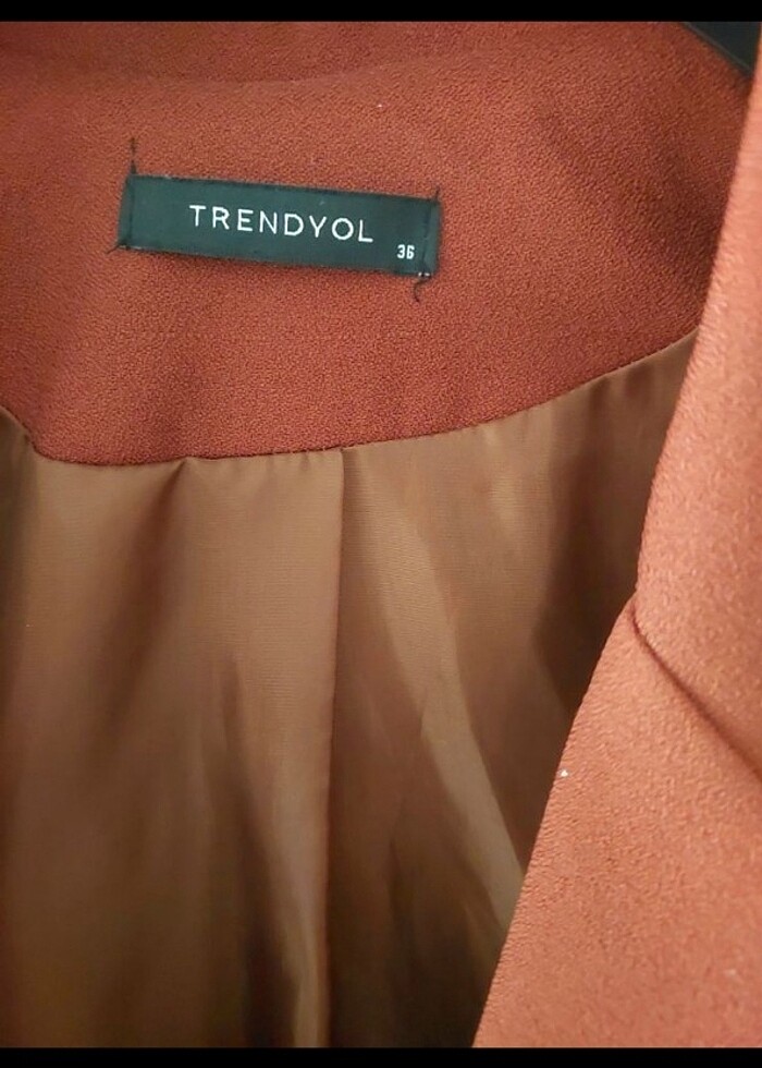 Camel Rengi Blazer Ceket — görsel 3/4