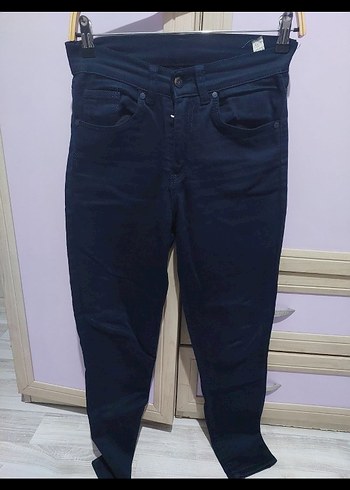 27 Beden Lacivert Kadın Pantolon - Görsel 2