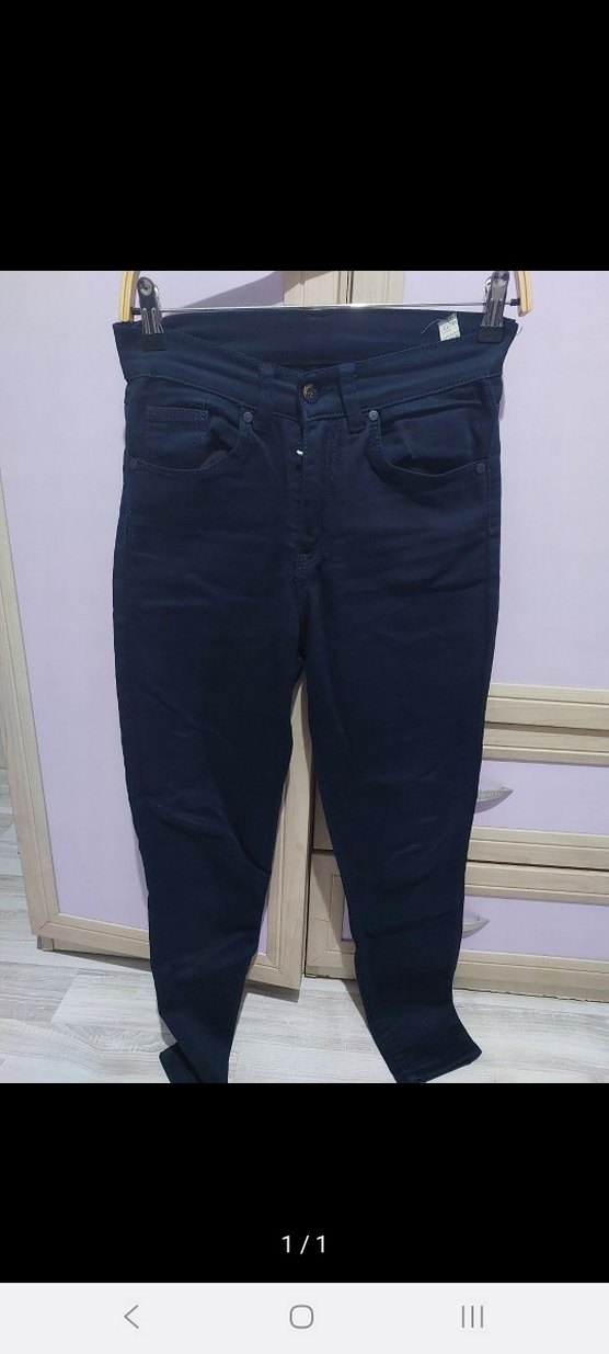27 Beden Lacivert Kadın Pantolon - Görsel 2