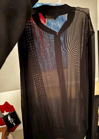 Transparan tül hırka - Görsel 5