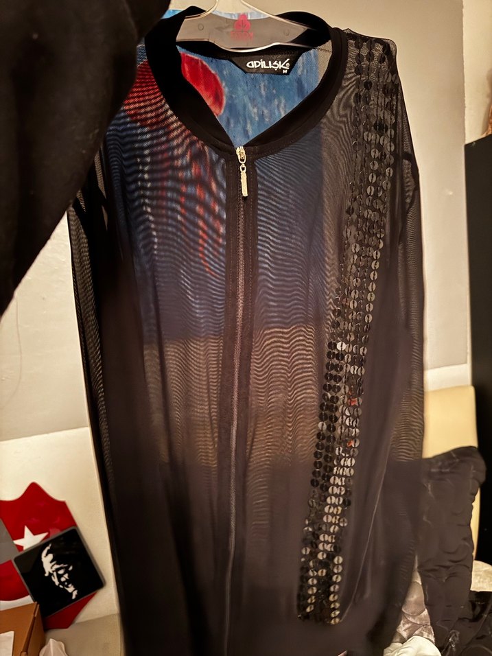 Transparan tül hırka - Görsel 4