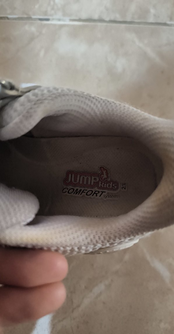 Jump Kids Beyaz Kız Çocuk Spor Ayakkabı - Görsel 4