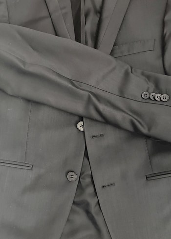 Hatem Sayki Siyah Düğmeli Tuxedo Ceket - Görsel 3