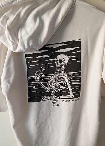 Bershka Bershka Kısa Kollu Kapüşonlu Sweatshirt XS Beden