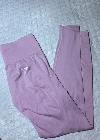 H&M Fermuarlı Pembe Spor Kadın Tayt