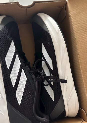 Adidas Erkek Siyah Beyaz Spor Ayakkabı Velcro