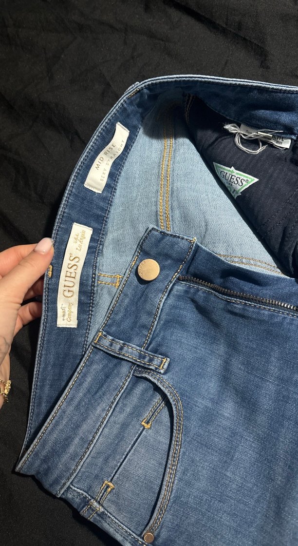 Gri Renkli Kadın Denim Pantolon - Görsel 2