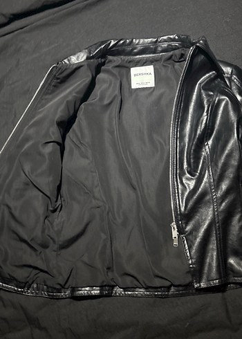 Siyah Deri Kadın Ceket, Fermuarlı, Rock Punk - Görsel 3