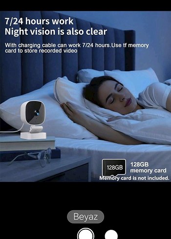 Beyaz Mini Video Kamera - Görsel 14