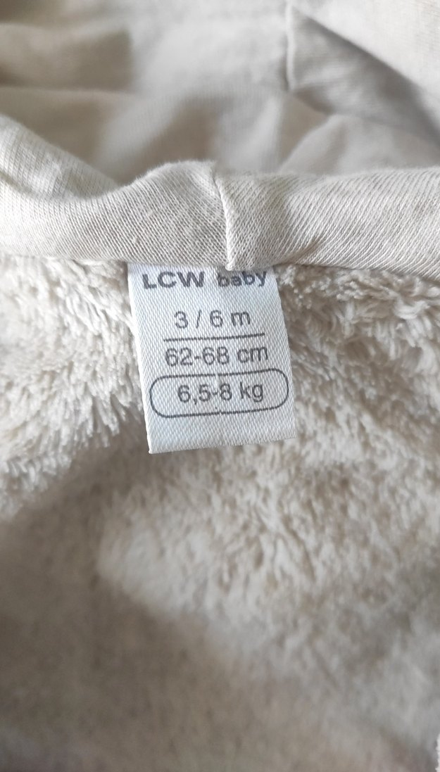 Bej Kürklü Nakışlı Bebek Tulumu - Görsel 4