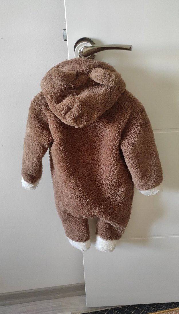 Kahverengi Kürklü Bebek Tulumu - Görsel 2