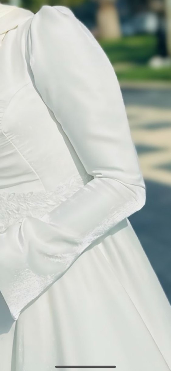 Kırık beyaz nikah elbisesi - Görsel 2