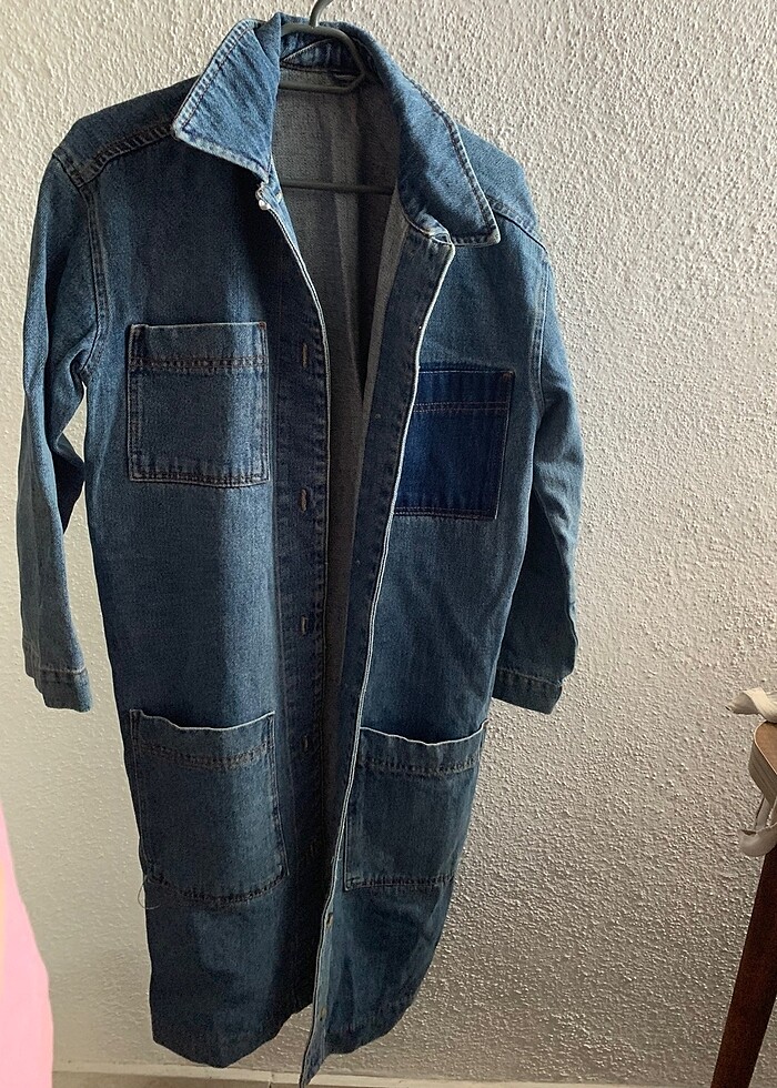 Uzun kot ceket - Görsel 2