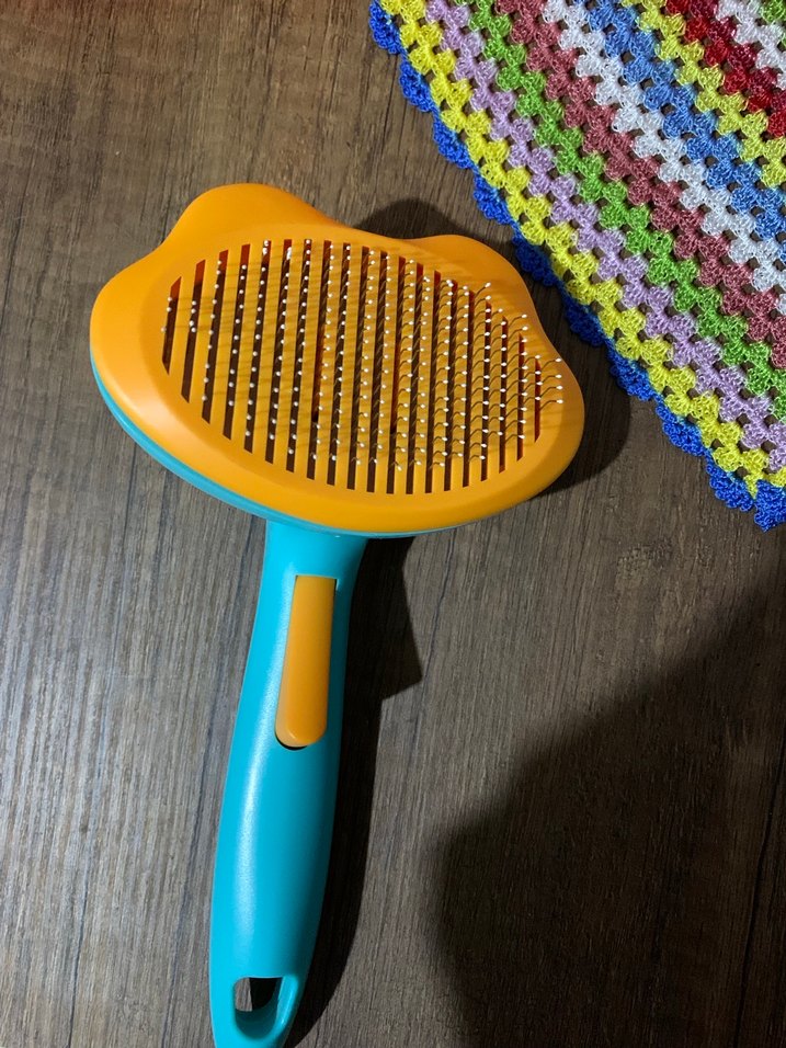 Renkli Turkuaz Kedi Tüy Toplayıcı Fırça - Görsel 2