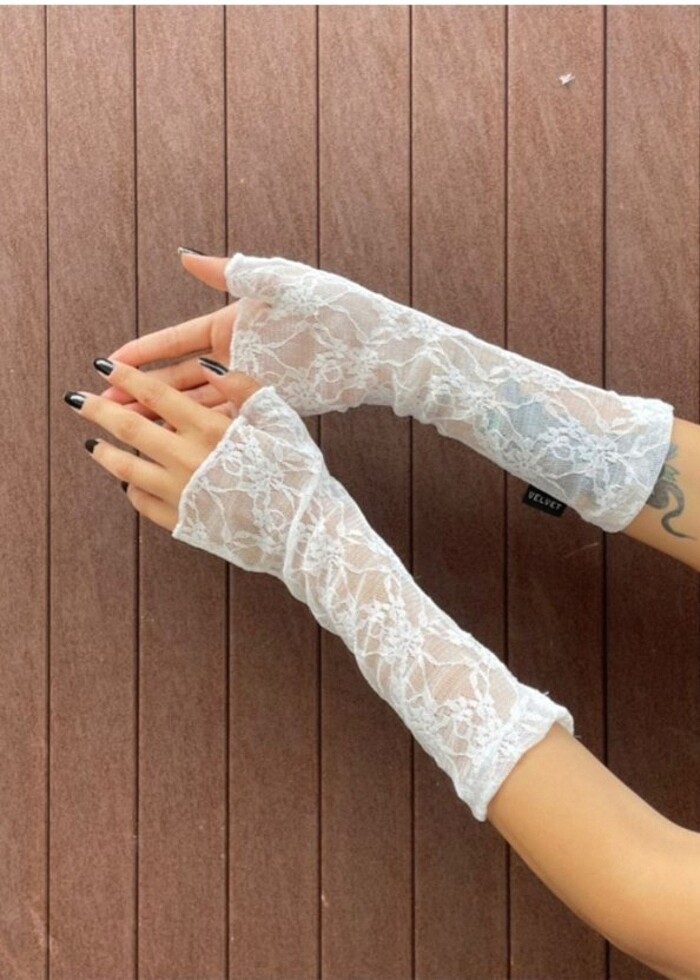 Dantel eldiven kolluk  - Görsel 2