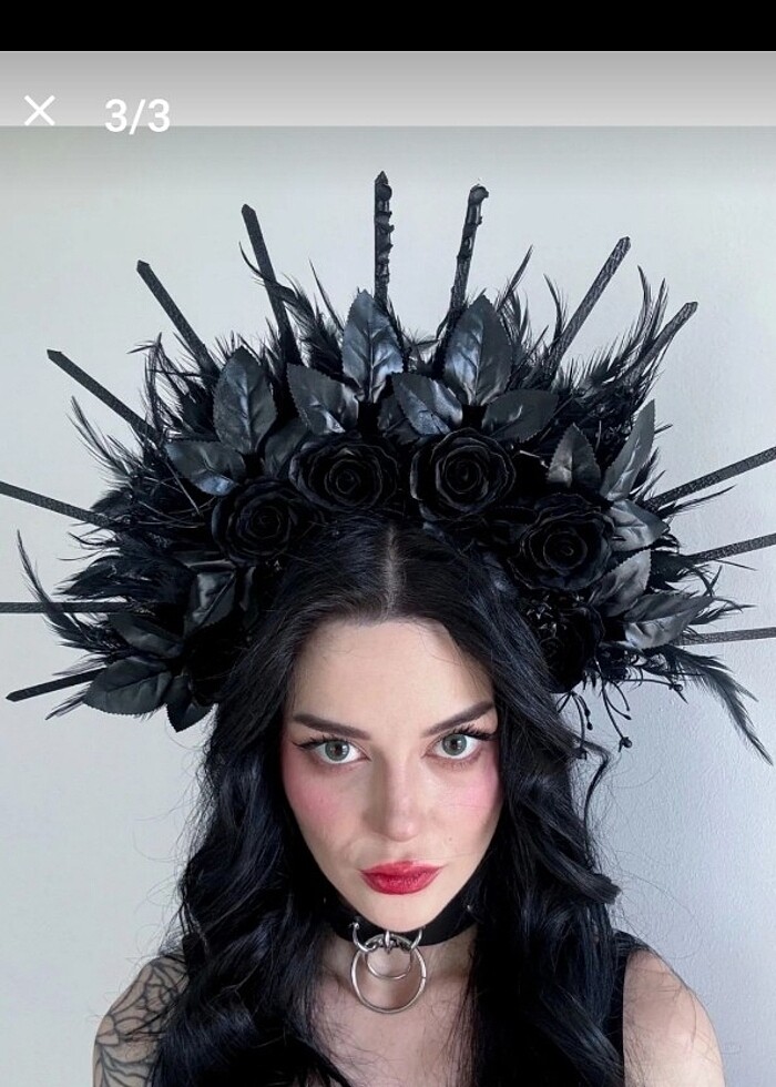 Gül detaylı Taç - Görsel 3