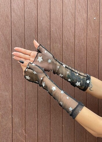 Varak baskılı Tül Kolluk  - Görsel 2