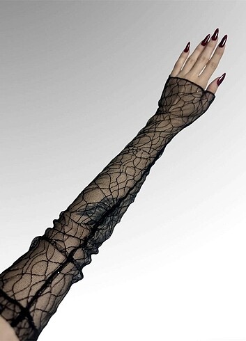 Dantel Ağ Desenli Simli Kolluk - Görsel 3