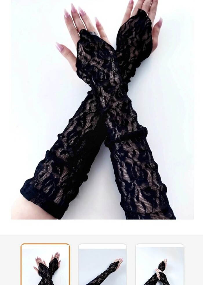 Dantel eldiven kolluk  - Görsel 4