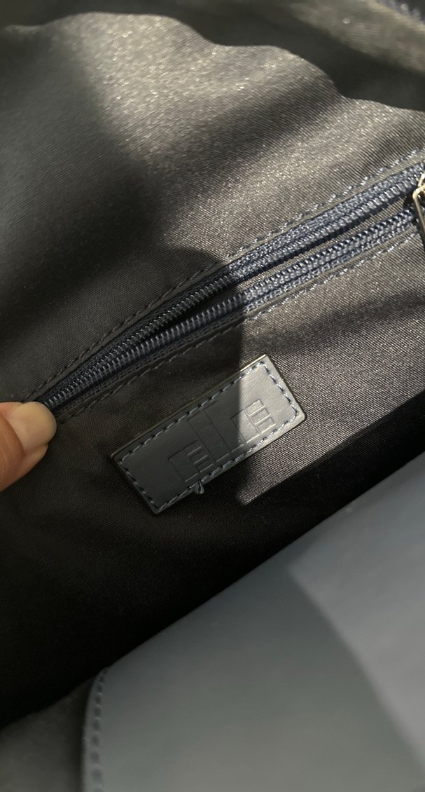 Kadın Koyu Mavi Süet Sırt Çantası - Görsel 5