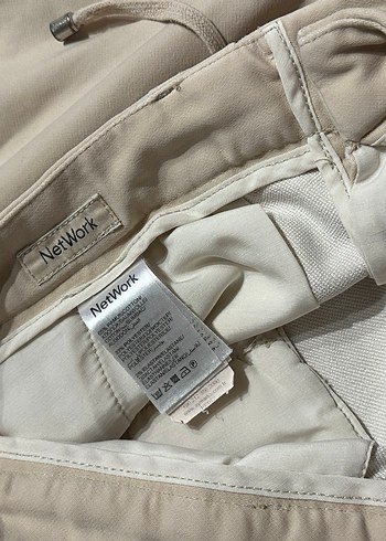 Erkek Bej Kemerli Şort - Görsel 3