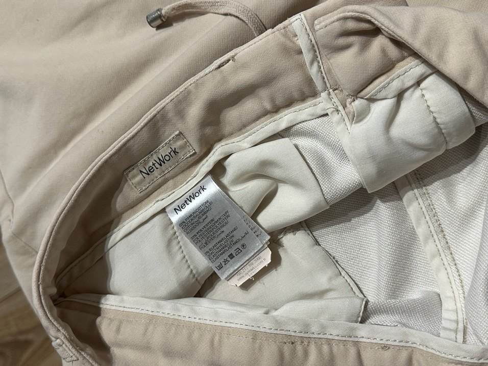 Erkek Bej Kemerli Şort - Görsel 3