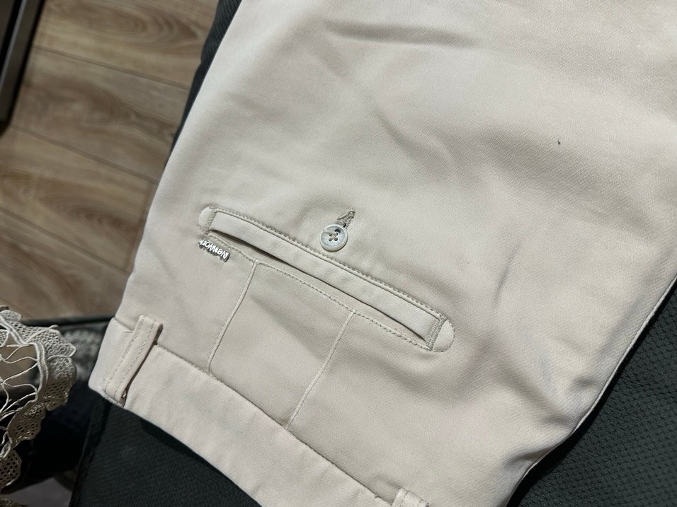 Erkek Bej Kemerli Şort - Görsel 4