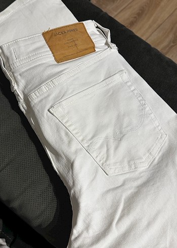 Beyaz Regular Fit Denim Erkek Kot Pantolon - Görsel 5