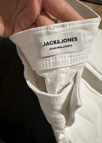 Beyaz Regular Fit Denim Erkek Kot Pantolon - Görsel 3