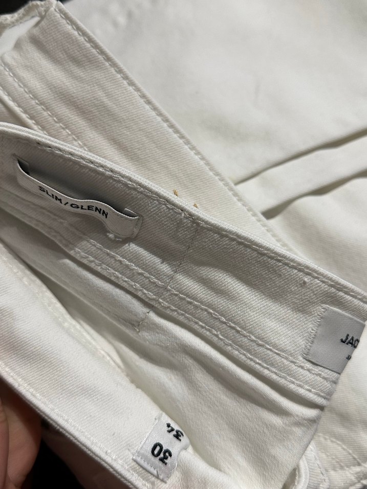 Beyaz Regular Fit Denim Erkek Kot Pantolon - Görsel 4